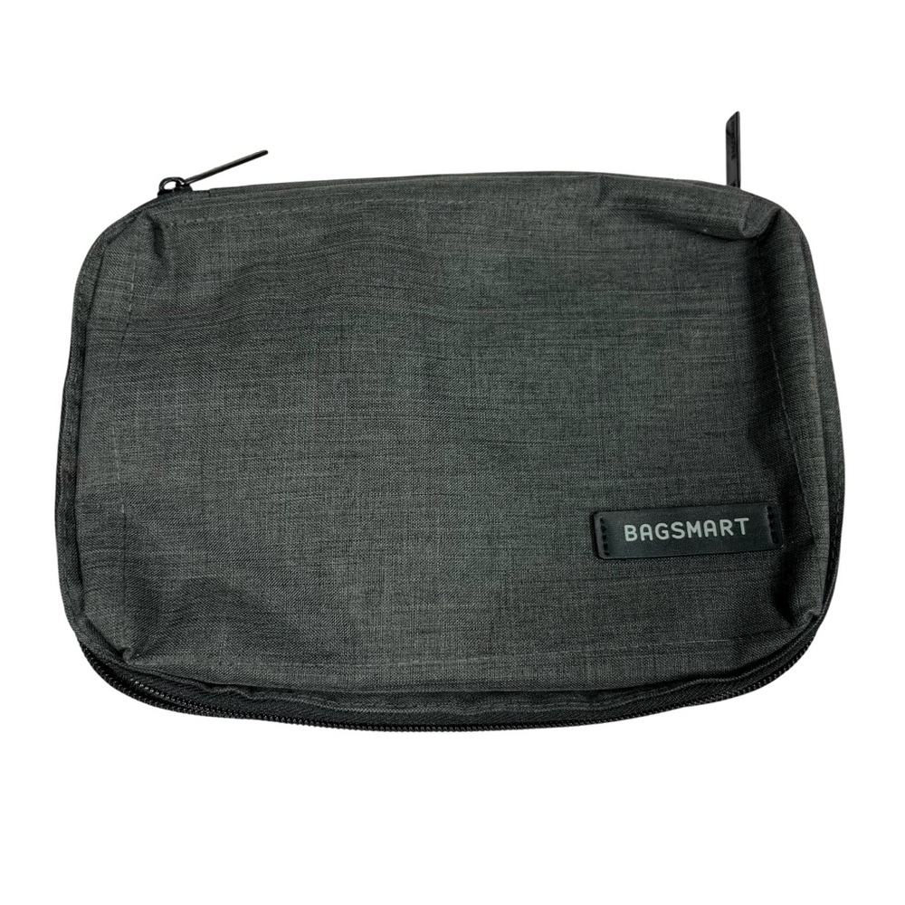 BagSmart Gray Grey Pomona Electronic Organizer Zip Zipper Travel Carry Bag